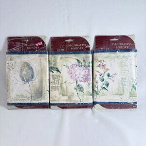 Vintage Home Trends Country Themed Rustic Floral 3x Wallpaper‎ Border 15 yds NOS